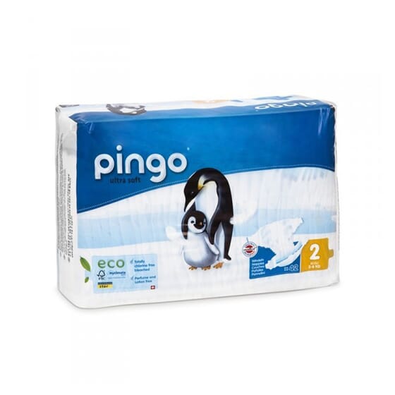 PAÑALES T2 3-6 KG BIO 42 U Pingo 42 u