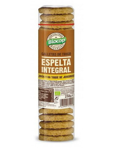 GALLETA TRIGO ESPELTA INT.JEN.LIMON BIOCOP 250G