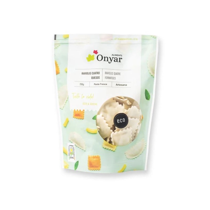 RAVIOLIS QUATRE FORMATGES Onyar 250 G