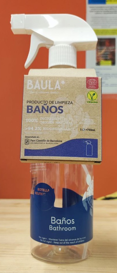 BOTELLA + PASTILLA PARA BAÑOS Baula