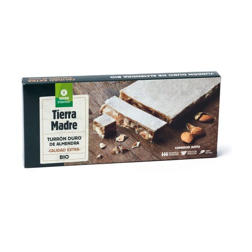 TURRÓN DURO BIO CON ALMENDRAS 200G OXFAM